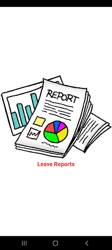 Android application Leave Reports screenshort