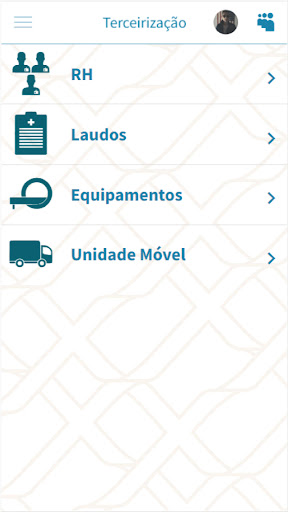 Android application SPX Clínica screenshort