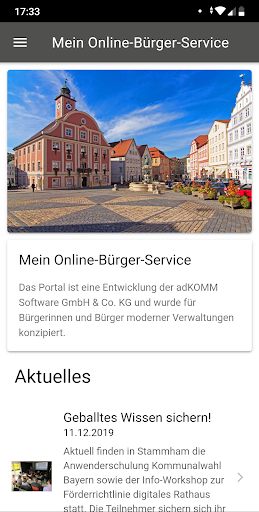 MEINE GEMEINDE APP Screen 2
