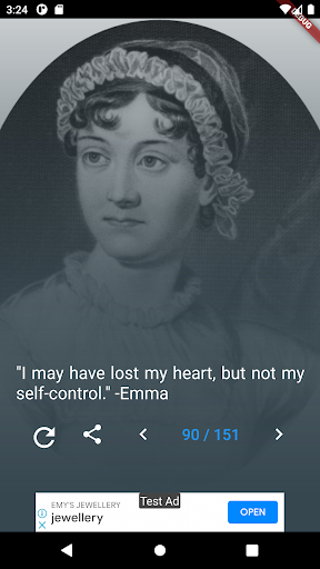 Jane Austen Book Quotes Screen 2