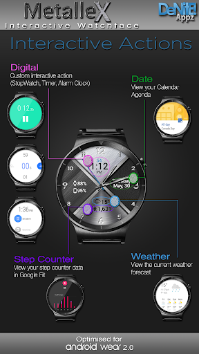 MetalleX HD Watch Face Screen 3