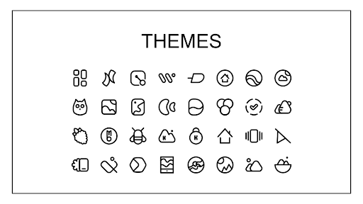 Noodlelines Black Icon Pack