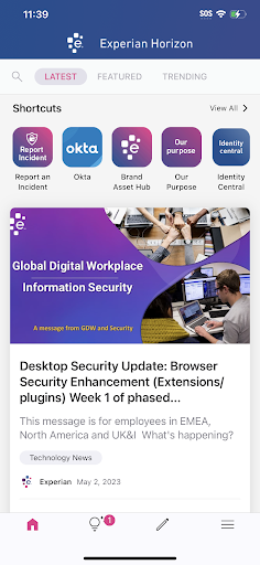 Android application Experian Horizon screenshort