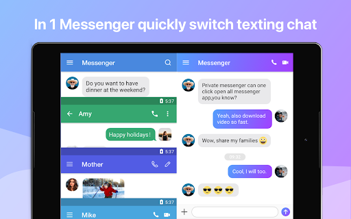 Messenger app for Social Media Text Chat