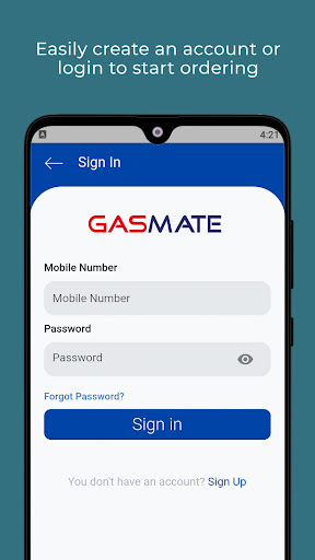 Android application Gasmate Express Delivery screenshort
