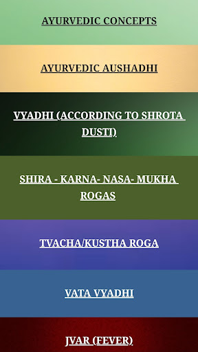 Android application CLINICAL AYURVEDA screenshort