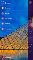 screenshot of GO SMS DREAM PARIS THEME