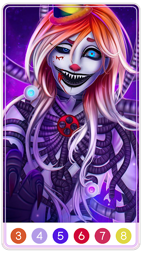 Clown Paint by Number Screen 3