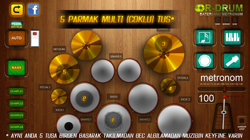 Android application R-DRUM HD Bateri Çal screenshort