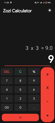 Zozi Calculator Screen 2