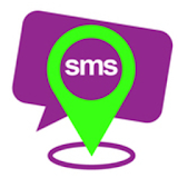 GPS tracker SMS icon