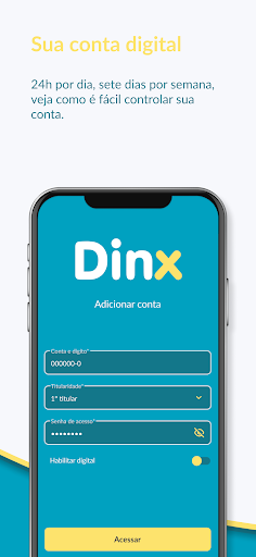 Android application Dinx Bank screenshort