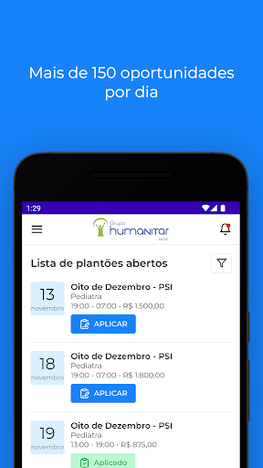 Humanitar Plantões Screen 3