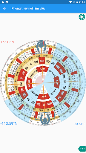 Android application Mr. Phong thủy (Feng shui) screenshort