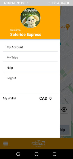 SafeRides Passenger Screen 2