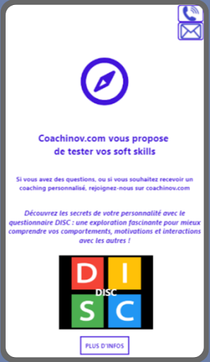 Android application DISC | Coachinov screenshort