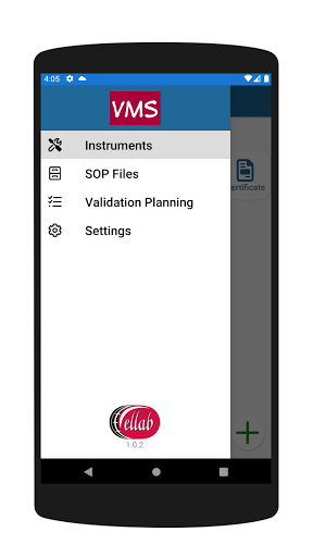 Ellab VMS Screen 3