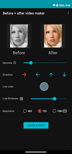 Android application Before and After Video Maker screenshort