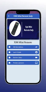 X96 Mini Remote help