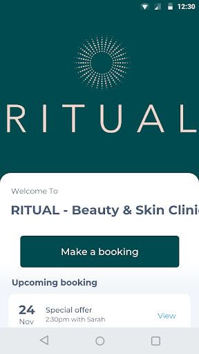 Android application RITUAL - Beauty & Skin Clinic screenshort