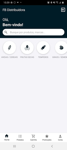 Android application FB DISTRIBUIDORA screenshort