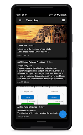 Time diary Screen 3