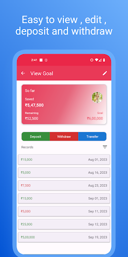 Smart Savings Tracker Screen 3