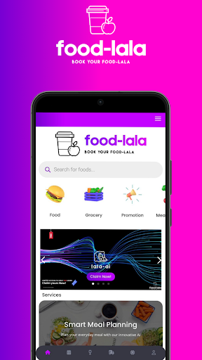 Android application food-lala screenshort