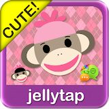 Sock Monkey Pink Go SMS Theme icon