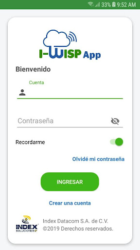 Android application I-WISP App screenshort