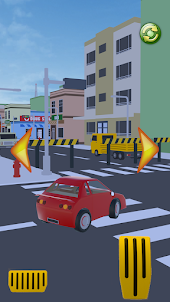 City Car Race Lowpoly 3D