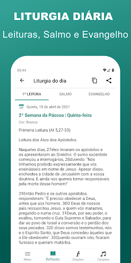 Android application Orações e Liturgia Diária screenshort