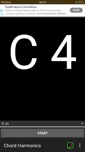 Sing Chord Harmonics Screen 2