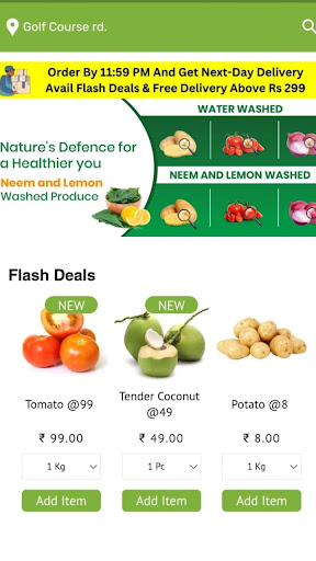 Android application Freco - Fresh & Economical screenshort