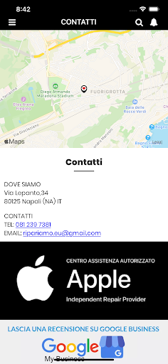 Android application Ripariamo screenshort