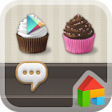 Sweet Cupcake Dodol Theme icon