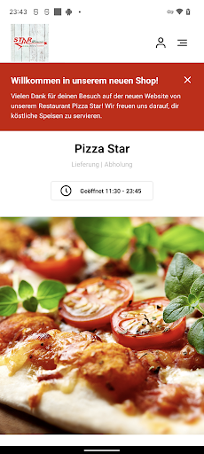 Android application Pizza Star Gelsenkirchen screenshort
