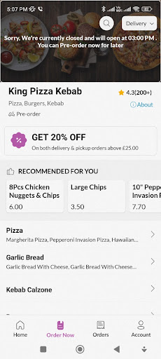 King Pizza Kebab Screen 3