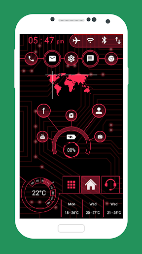 Hitech Launcher 2 - New Futuristic Launcher