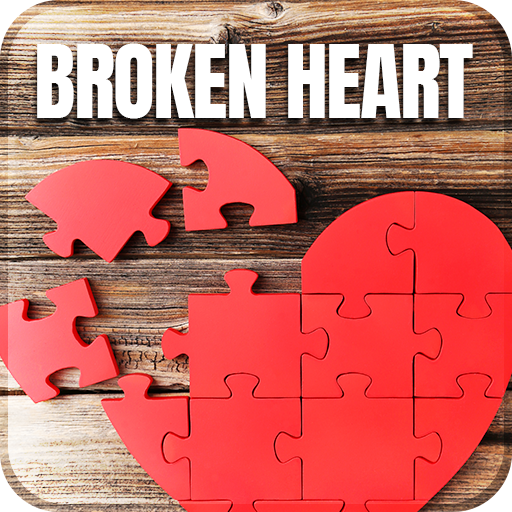 Wallpapers 4K broken heart logo