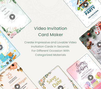 Invitation Cards Video Maker