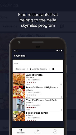 Android application SkyDining screenshort