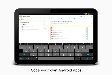 AIDE- IDE for Android Java C++ Schermata