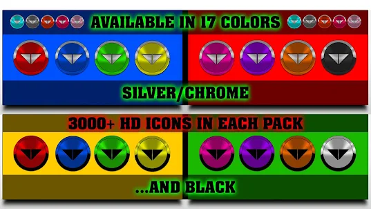 Black, Silver & Grey Icon Pack