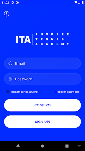Android application Inspire Tennis Academy screenshort