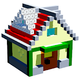 House Voxel Paint by Number - 3D Glitter Coloring icon