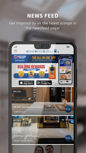 HomeRenoGuru Renovation Portal Screen 2