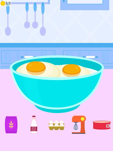 Android application unicorn cake cooking game screenshort
