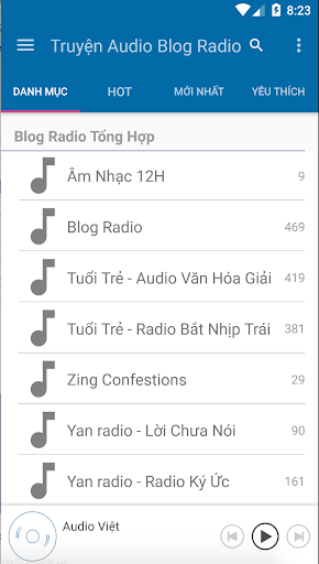 Android application Truyện Audio Sách Nói screenshort