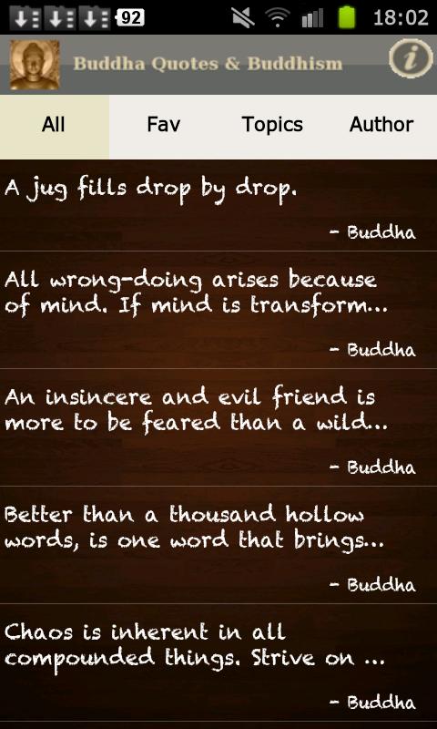 Android application Buddha Quotes & Buddhism (Pro) screenshort